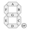 Buy cheap 25.4mm 7 Segment Display from wholesalers
