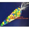 Buy cheap cone shape custom print clear plastic christmas candy bag,cone shaped clear candy treat opp bag,Various Styles Christmas from wholesalers