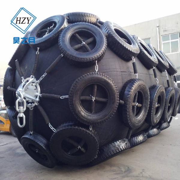 Buy cheap Chain Tire Net Pneumatic Fenders For Ships Black Pontoon Boat Rubber Bumpers from wholesalers