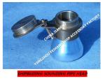 Marine ballast tank sounding pipe head, ballast tank steel deck sounding