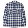 Buy cheap Fashion Couple Men′s Flannel Checked Shirt Buckle Ordinary Fitted Long-Sleeved Casual Shirt Pure Cotton from wholesalers