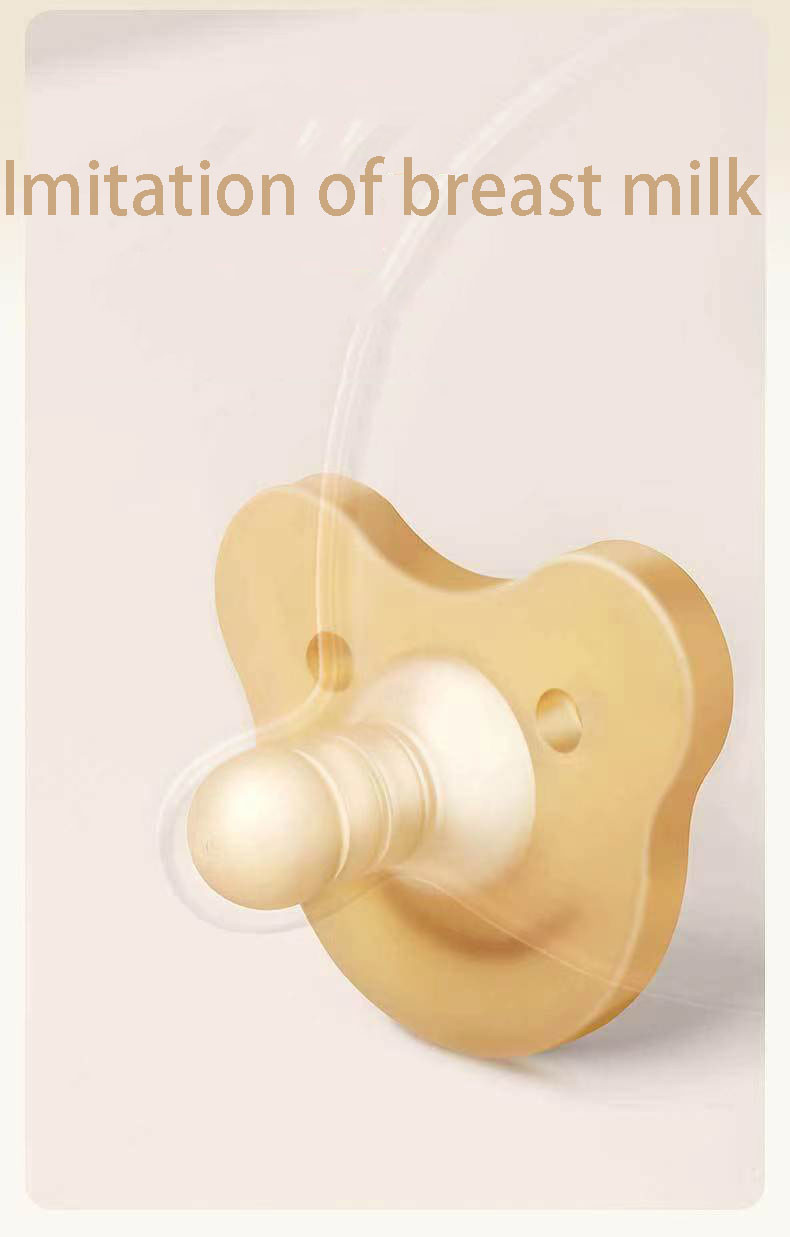 Soothing Pacifier Super Soft Silicone Baby Sleeping Device Imitating Breast Milk To Soothe Sleep