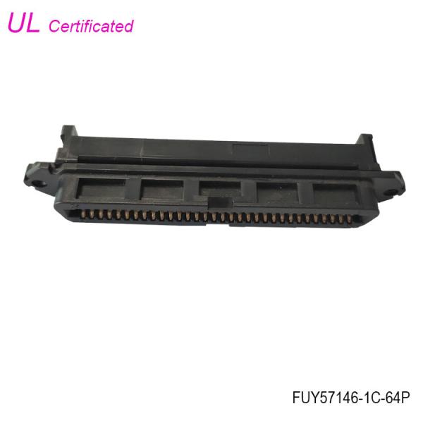 Buy cheap Black 64 Pin Centronic IDC Female Champ Connector with Wire Clip Certificated UL from wholesalers