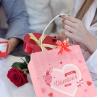 Buy cheap Industry Custom Good Tote Valentine's Day Gift Kraft Paper Bag with Hand Length Handle from wholesalers