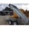 Buy cheap 10x6 Hot Dipped Galvanized Hydraulic Tipper Trailer 2000Kg With Mudflaps from wholesalers