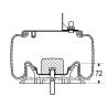 Buy cheap W01-358-9339 Trailer Air Springs 56808-2 57150-RH Hendrickson Suspension Air Bags from wholesalers