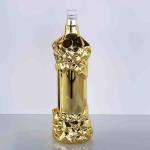200ML 500ML Custom Vodka Bottle Vacuum Metalization Golden Screen Printing