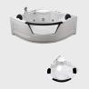 Buy cheap 2 People Freestanding Whirlpool Tub Corner Jetted Bathtub Anti Resistant ODM from wholesalers