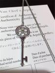 gold key necklace 18kt gold with white gold or yellow gold or pink gold
