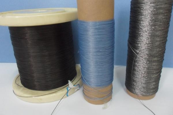 Buy cheap Flexible PVC Coat Metallic Yarn , 12um Fire Retardant Sewing Thread from wholesalers