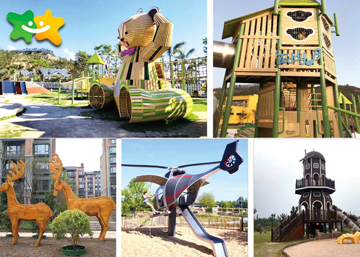Activities Kids Outdoor Play Equipment Balance Drilling Swinging Section