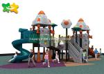 Shopping Mall Plastic Playground Slide Professional Design Non Fade Color