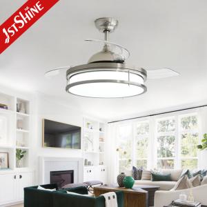 Buy cheap 42 Inch Invisible Ceiling Fan With Dimmable Led Light 3 Pc Blades Indoor Bedroom from wholesalers