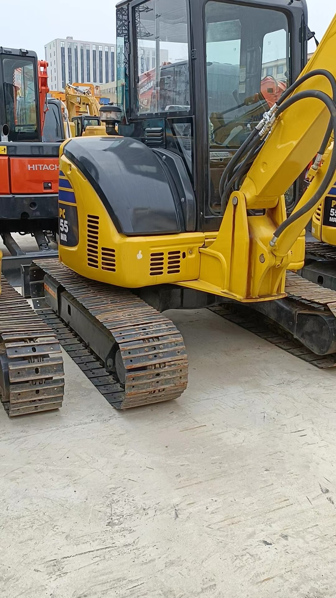 5.5 Tons Used Hydraulic Excavator PC55 PC55MR Komatsu Mini Crawler Digger