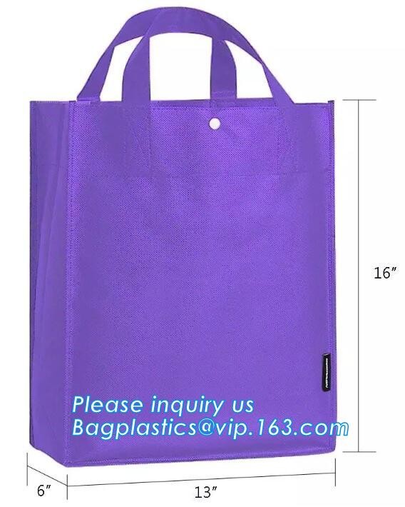 promotion gloss lamination shopping bag,non woven bag with custom logo, Promotional Custom Good Quality Colorful Nonwove