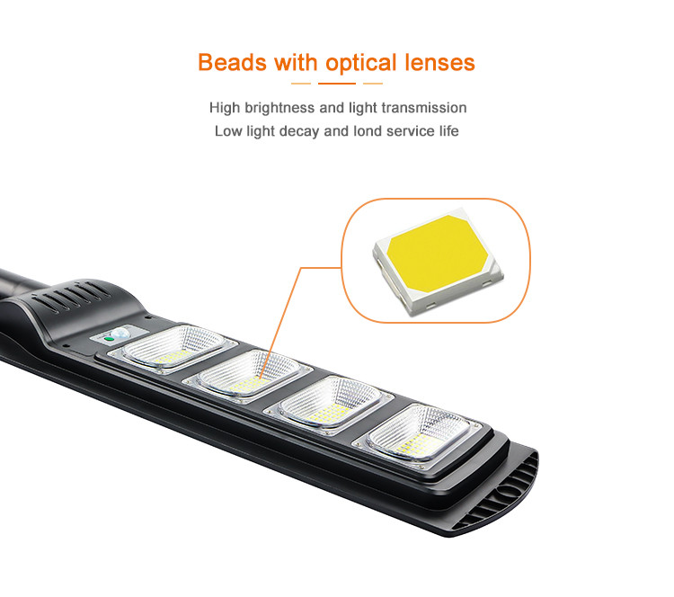 17000lm All In One Solar LED Street Light High Brightness 120w 250w 300w