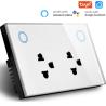 Buy cheap SmartLife Glass Wall Sockets 250V WIFI from wholesalers