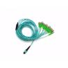 Buy cheap OM3 Type B 12 Fibers MPO Patch Cord Female To FC / LC from wholesalers