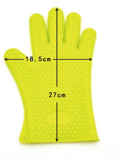 Buy cheap High Temperature Resistant Silicone Oven Gloves With Fingers Fashion Design , 18.5X27cm from wholesalers