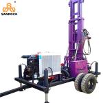 Water Well Drilling Machines Rotation Torque 3500 N.m Trailer Mounted Drilling