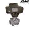 Buy cheap Electric High Pressure Three Piece Ball Valve With Internal Teeth from wholesalers