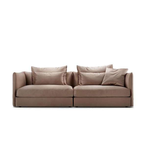 Quality Apartment / Star Hotel Bedroom Furniture Fabric Sectional Sofa Set Modern Style for sale