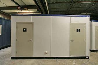 Buy cheap Small Prefabricated Modular Toilets Bathroom For Pubic PU Sandwich Panel from wholesalers