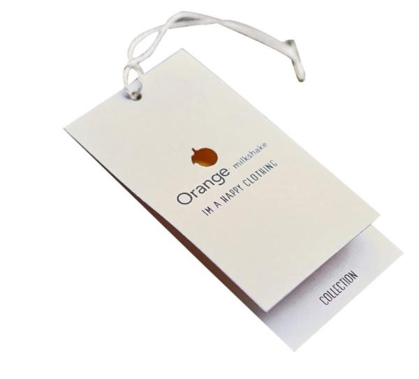 Buy cheap 400gsm Fluorescent Paper Hang Tag With Normal Ink Printing from wholesalers