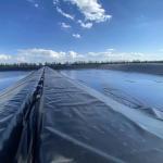 Tenglu 0.1mm 3mm Black / Green / White / Blue HDPE Geomembrane Pond Liner for