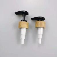 Buy cheap Non-Refillable Shampoo Bottle Lotion Pump 24/410 28/410 with Bamboo Printing Lid product