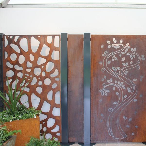 Buy cheap Garden Decorative Corten Steel Privacy Panels Environmental Friendly from wholesalers