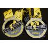 Buy cheap Semi Marathon 10KM Custom Sports Medals Soft Enamel Medallion With Ribbon from wholesalers