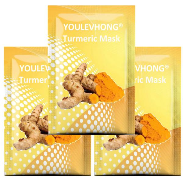 Cruelty Free YOULEVHONG Turmeric Facial Mask Brightening Exfoliating Care for