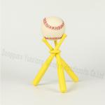 Lightweight Wooden Baseball Stand Holder , Wooden Base Ball Stand Display Holder