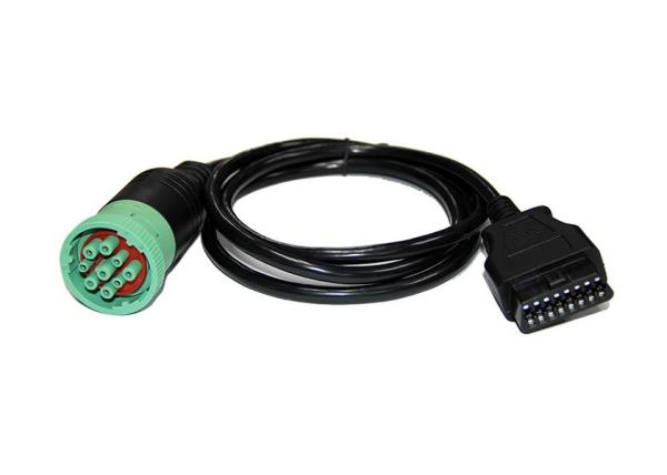 Buy cheap Green J1939 Deutsch 9 Pin Female to J1962 OBD2 OBDII 16 Pin Female Cable from wholesalers