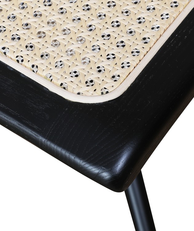 Armless Swivel Rattan Office Chairs