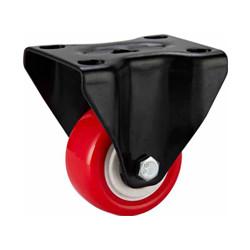 Buy cheap light duty 2" rigid PU caster, 2.5 inch, 3 inch PU castor, double ball bearing PU caster from wholesalers