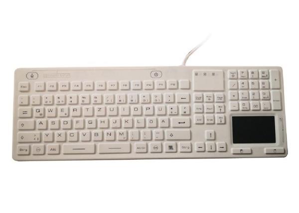 Buy cheap Blue Light Quiet Touch Keyboard , 12 FN Keys Glass Touch Screen Keyboard from wholesalers
