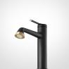 Buy cheap Matt Black Basin Mixer Faucet Bathroom Brass Cold Hot Water Mixer from wholesalers