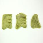 Customized Personal Care Acupoint Jade Massaging Comb For Blood Circulation