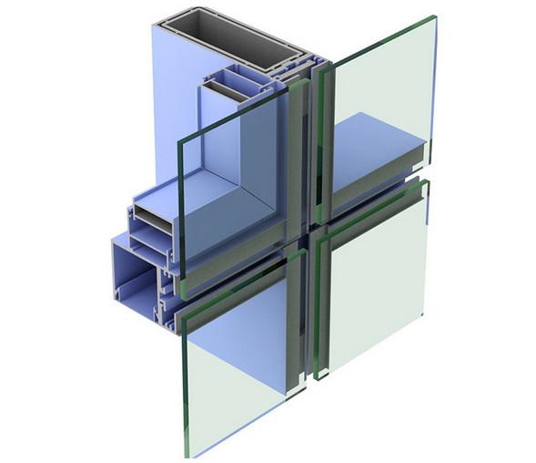 Buy cheap Mill Finished Silver Color Aluminum Extruded Profiles For Glass Curtain Wall from wholesalers