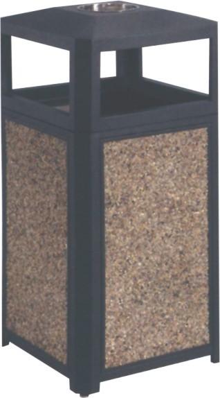 Buy cheap Waterproof Outdoor Standing Ashtray With Lid 530*530*H1070mm from wholesalers