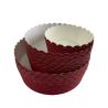 Buy cheap 300gs Thick Red Paper Cake Pans Recyclable Freezer Safe from wholesalers