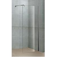 Buy cheap Adjustable Support Bar Shower Enclosure Single Door Standing Chromed Aluminum product