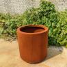 Buy cheap 100mm Rust Metal Garden Pots Corten Steel Outdoor Round Planter Flower Pot from wholesalers