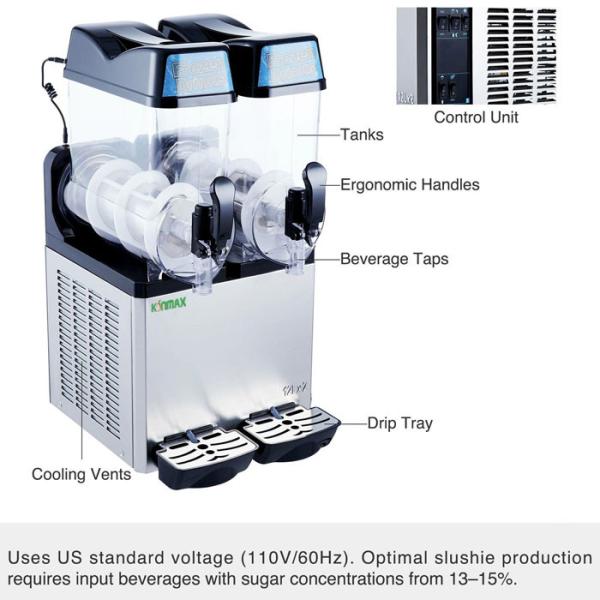 Buy cheap Magnetic Transmission Margarita Slush Machine ACC Cubigel 24L ABS SS from wholesalers