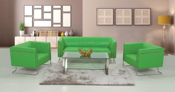 Buy cheap Modern PU leather China reception office sofa from wholesalers