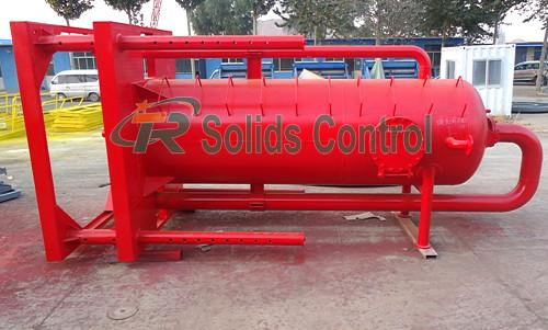 Buy cheap Skid Mounted 800mm Oil Drilling Mud Gas Separator from wholesalers