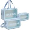 Buy cheap Clear Toiletry Bag 3 PCS Makeup Cosmetic Transparent Travel Wash Bag For Women from wholesalers