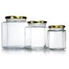 Buy cheap 300ml 200ml 100ml Wholesale Hexagon Glass Mason Jar Jam Jar Honey Jar With Metal Screw Lid from wholesalers